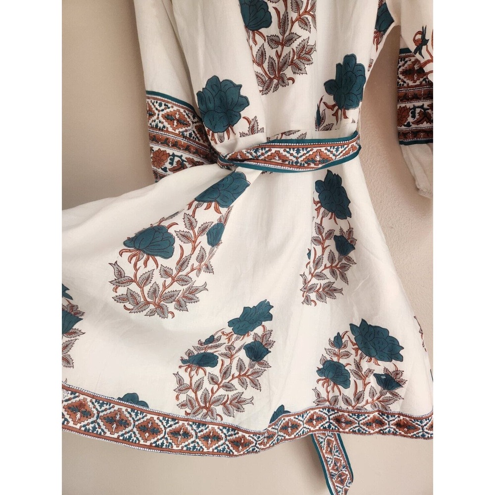 NWT Sue Sartor Flounce Shorty Dress Size M DARK TURQUOISE - Picture 8 of 16